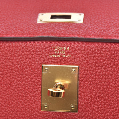 Hermes Togo Kelly Retourne 28 Rouge Casaque 20 of 37