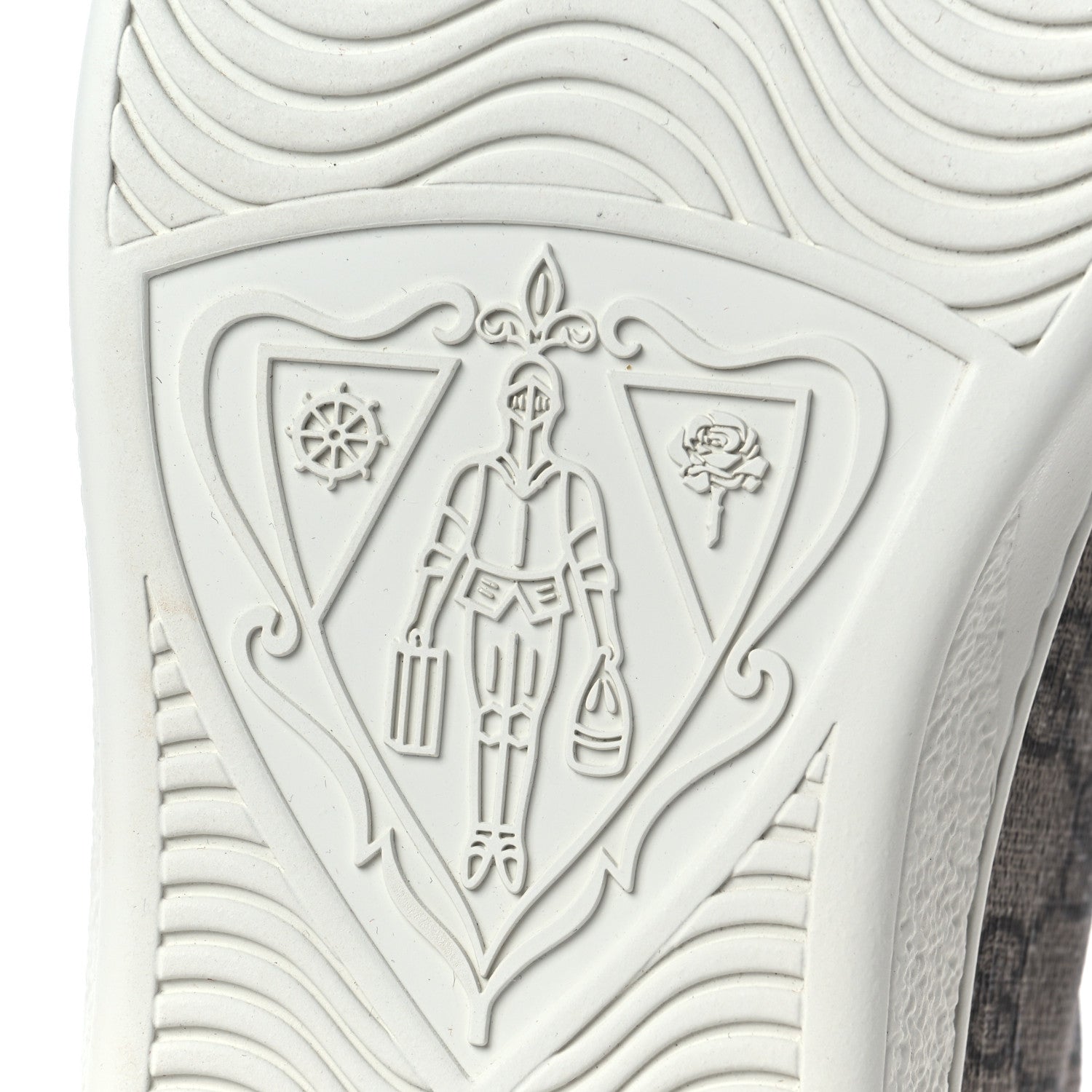 Gucci GG Supreme Monogram Fake/Not Mens Ace Sneakers 8.5 Beige New Shamarock Brown Sugar 7 of 10