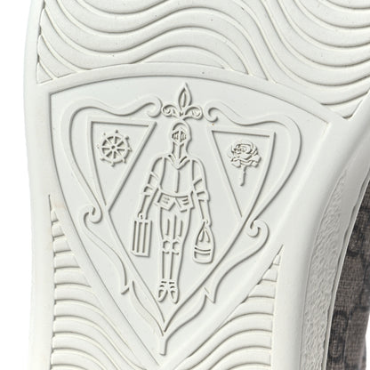 Gucci GG Supreme Monogram Fake/Not Mens Ace Sneakers 8.5 Beige New Shamarock Brown Sugar 7 of 10