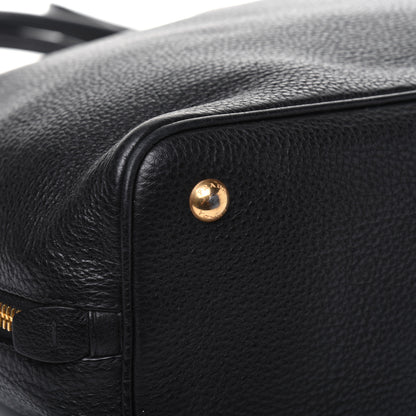 Prada Vitello Daino Side Zip Tote Black 14 of 25