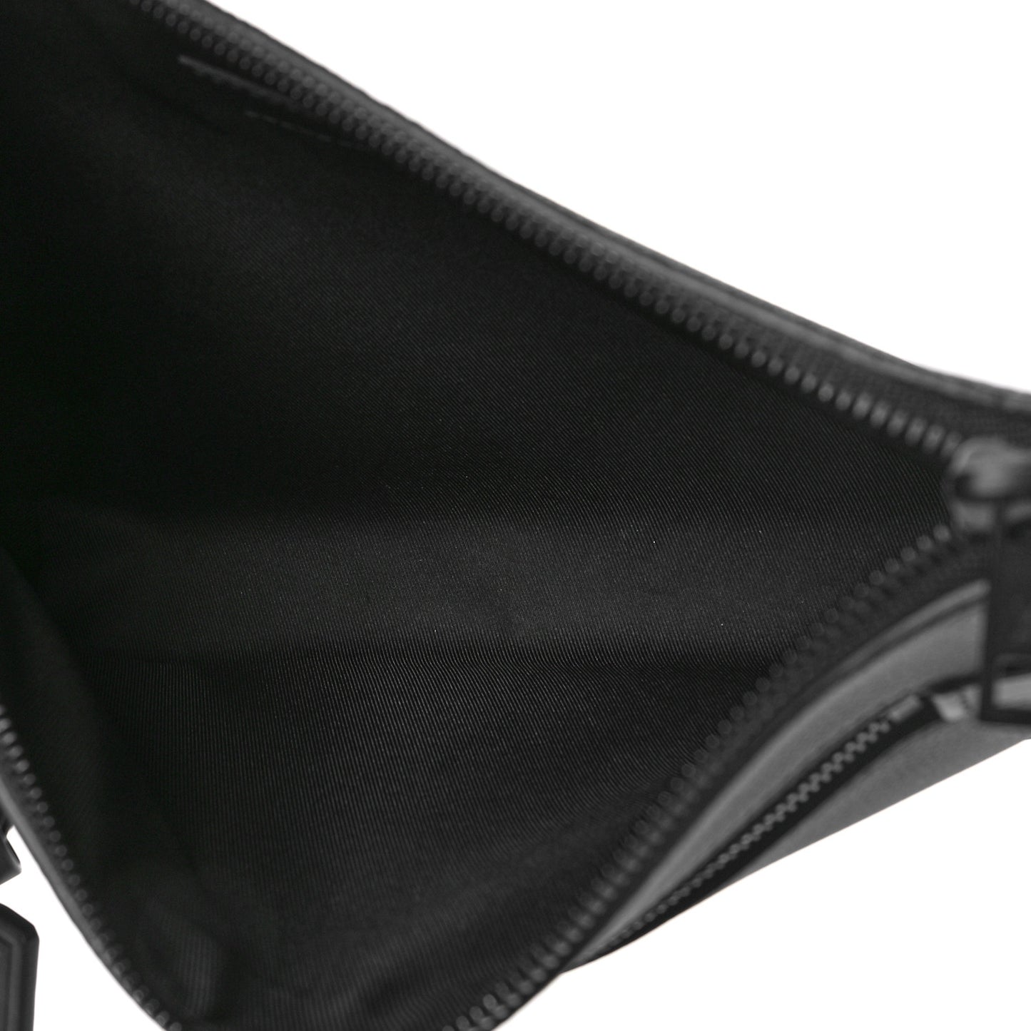 Grained Calfskin Aerogram Takeoff Pouch Black