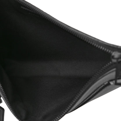 Louis Vuitton Grained Calfskin Aerogram Takeoff Pouch Black 5 of 10