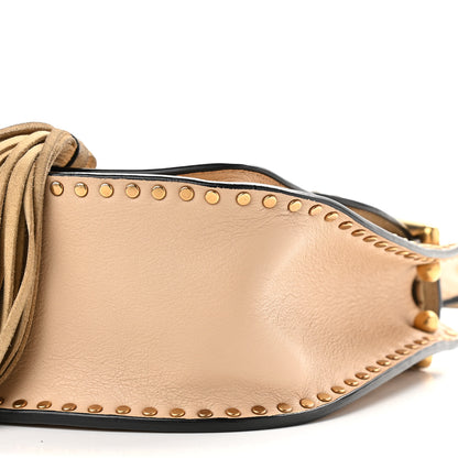 Chloe Calfskin Braided Small Hudson Shoulder Bag Pearl Beige 9 of 9