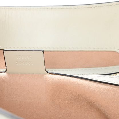 Gucci GG Supreme Monogram Medium Padlock Tote White 7 of 13