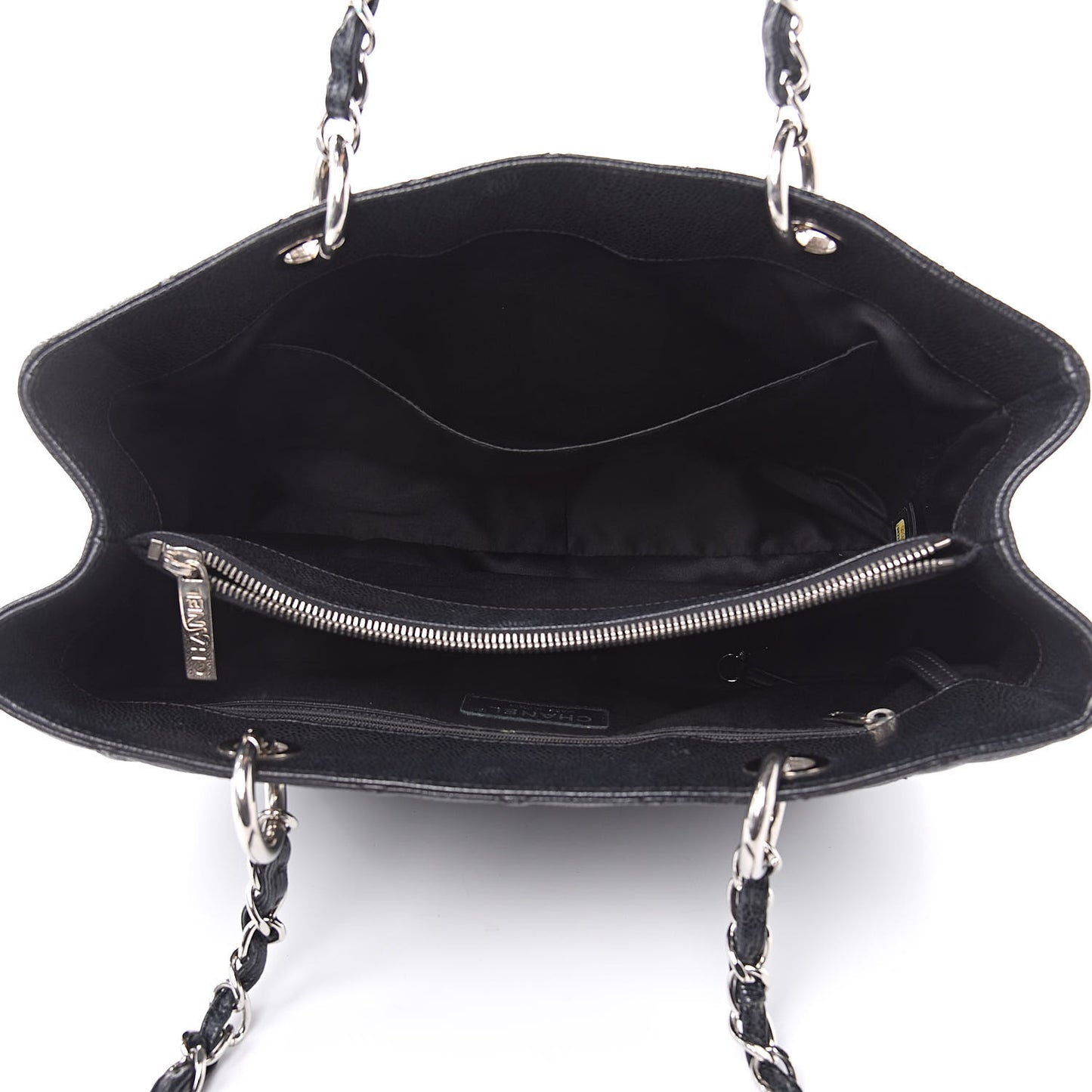Caviar Quilted Grand Shopping Tote GST Black
