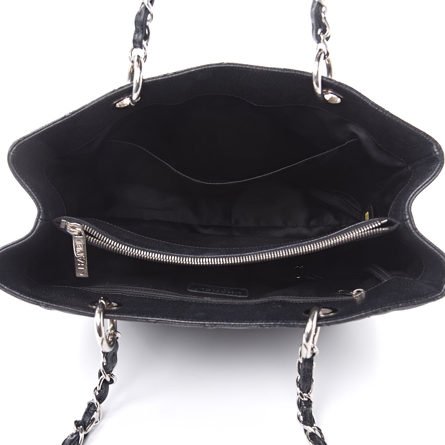 Chanel Caviar Quilted Grand Shopping Tote GST Black 5 of 14