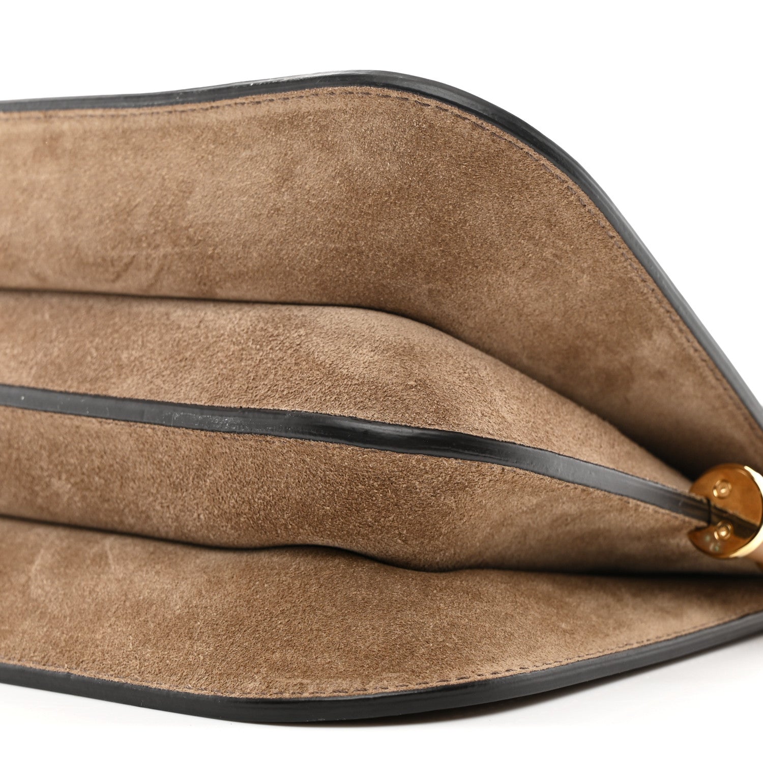 Fendi Zucca Suede Vitello King Luxor Fendi Touch Shoulder Bag Tobacco 11 of 11