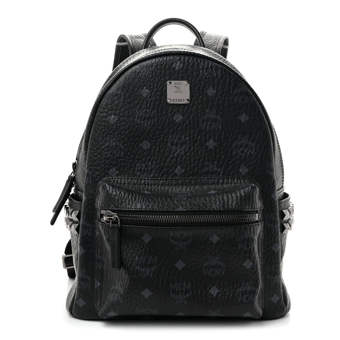 Visetos Small Side Stud Stark Backpack Black