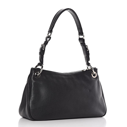Prada Vitello Daino Shoulder Bag Black 3 of 11