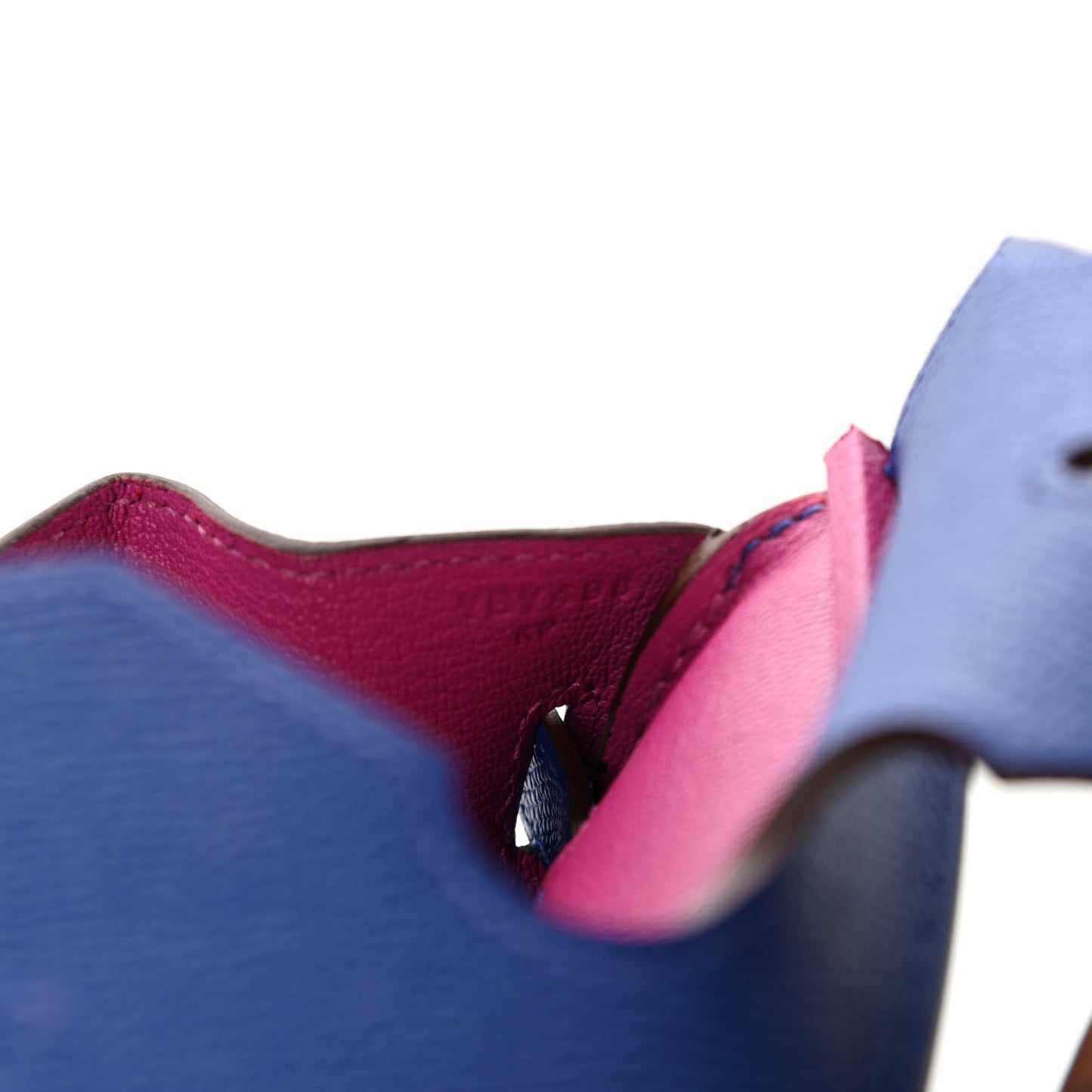 Epsom Horseshoe Birkin 30 Bleu Electrique Rose Pourpre