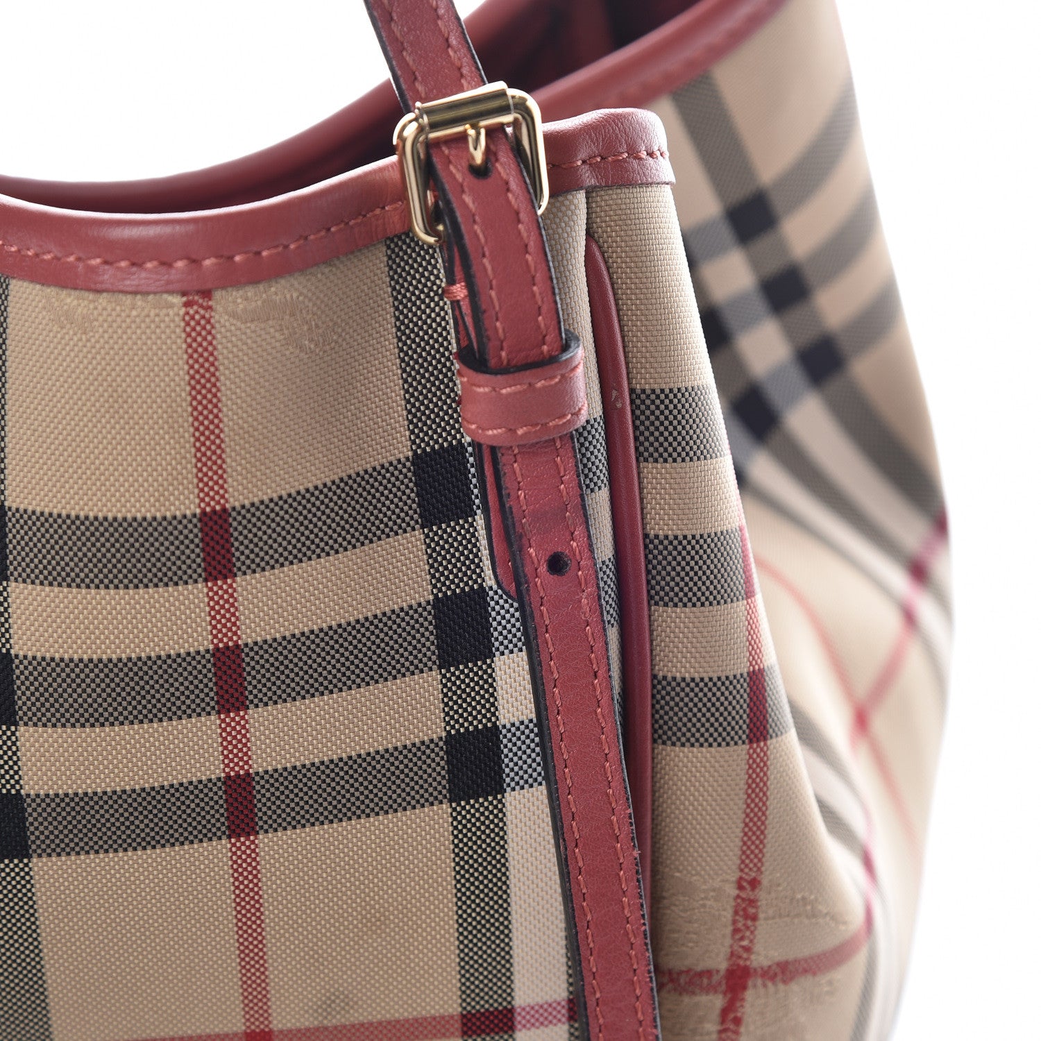 Burberry Horseferry Check Small Canterbury Tote Antique Rose 21 of 28