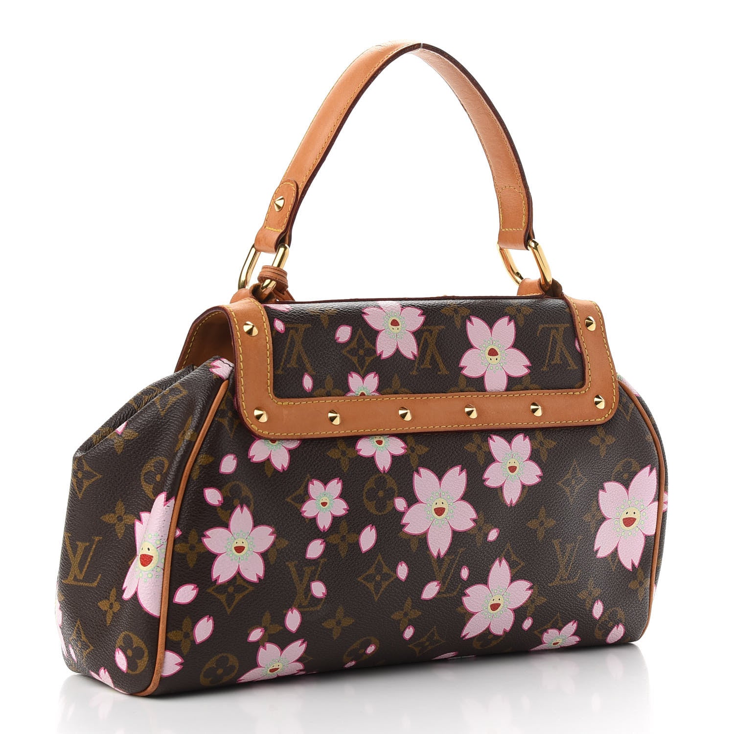 Louis Vuitton Monogram Cherry Blossom Sac Retro Bag Brown 3 of 14