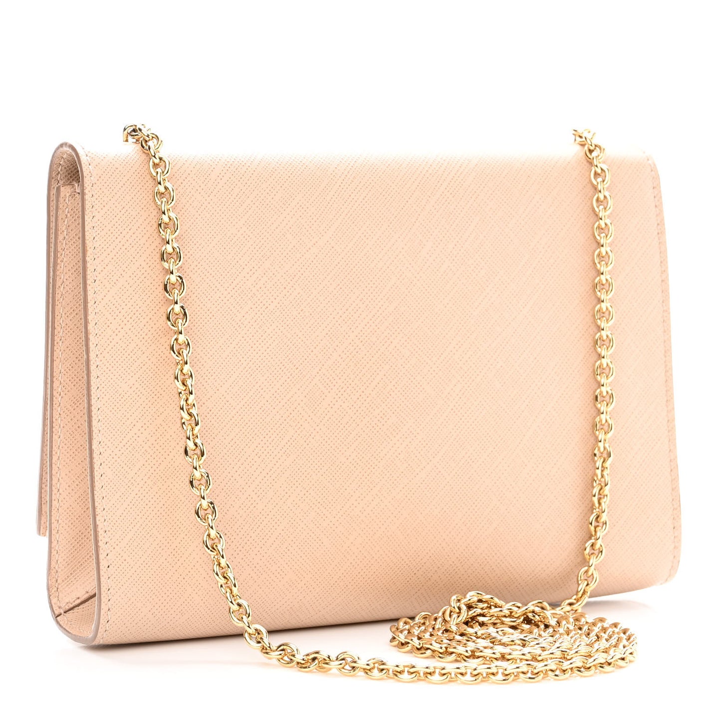 Hammered Calfskin Mini Miss Vara Bow Chain Bag New Bisque