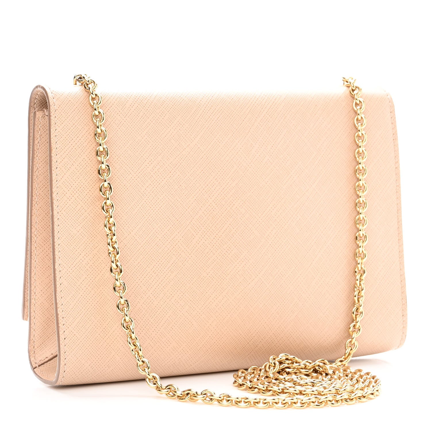 Salvatore Ferragamo Hammered Calfskin Mini Miss Vara Bow Chain Bag New Bisque 3 of 9