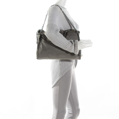 Stella McCartney Shaggy Deer Falabella Fold Over Tote Grey 2 of 7