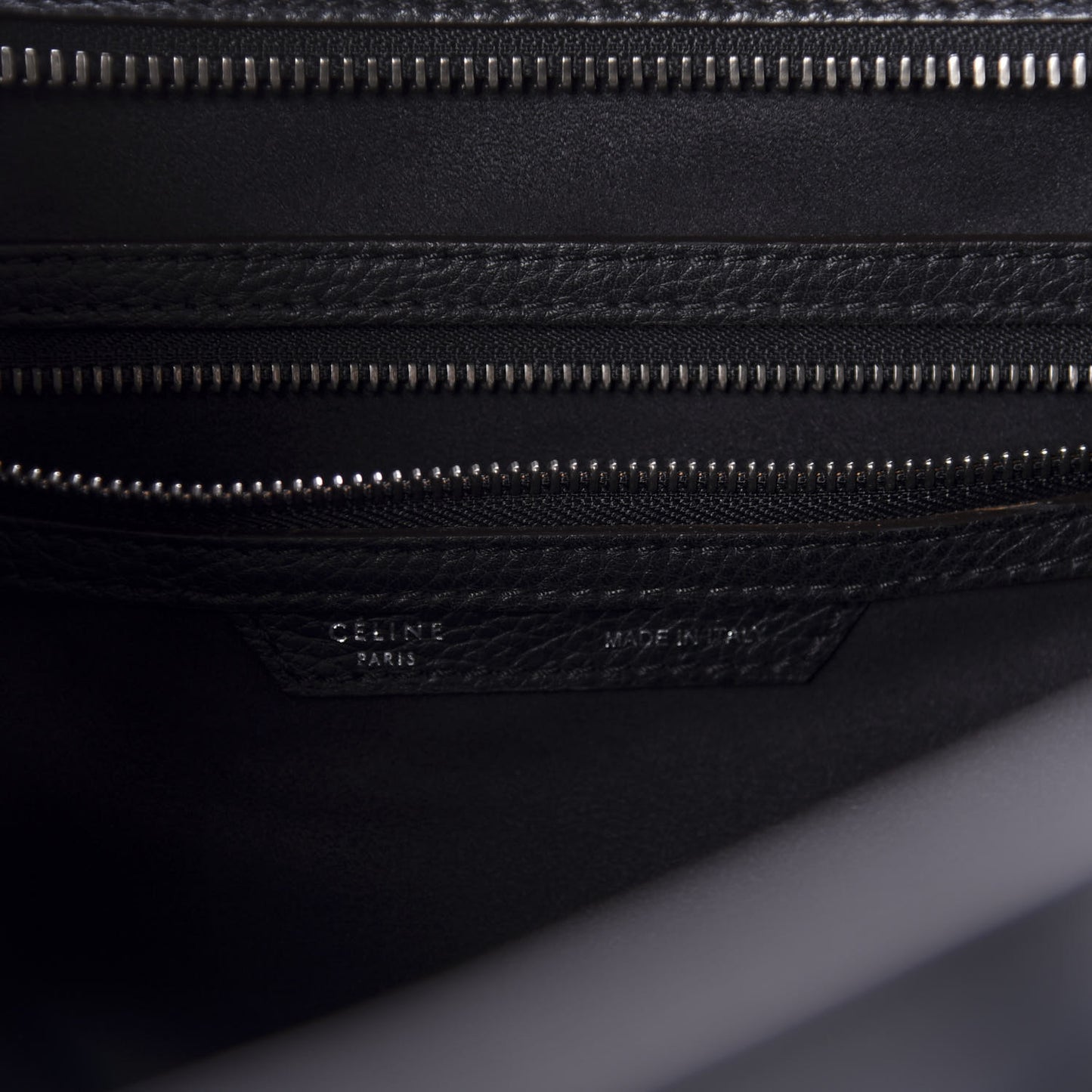 Drummed Calfskin Mini Luggage Black