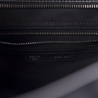 Celine Drummed Calfskin Mini Luggage Black 9 of 11