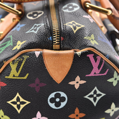 Louis Vuitton Monogram Multicolor Speedy 30 Black 4 of 9