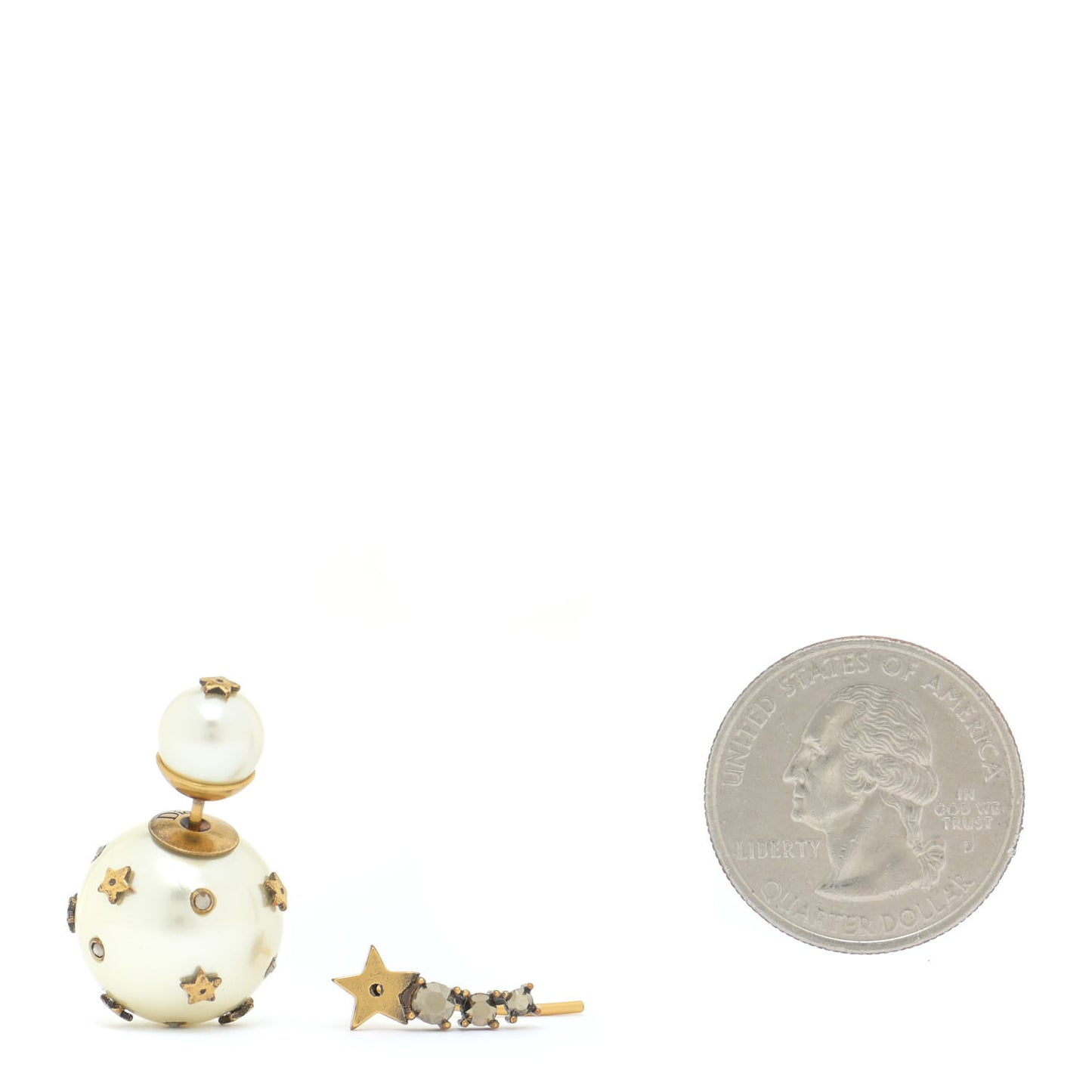 Pearl Crystal Mise En Dior Tribal Earrings