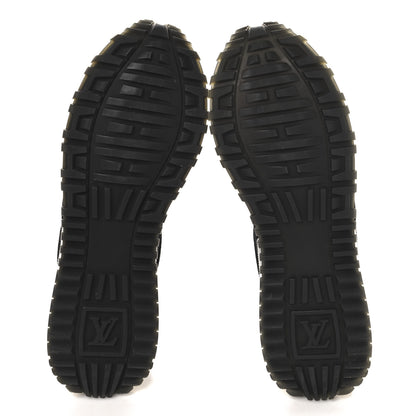 Louis Vuitton Suede Monogram Run Away Sneakers 39 Black 6 of 9
