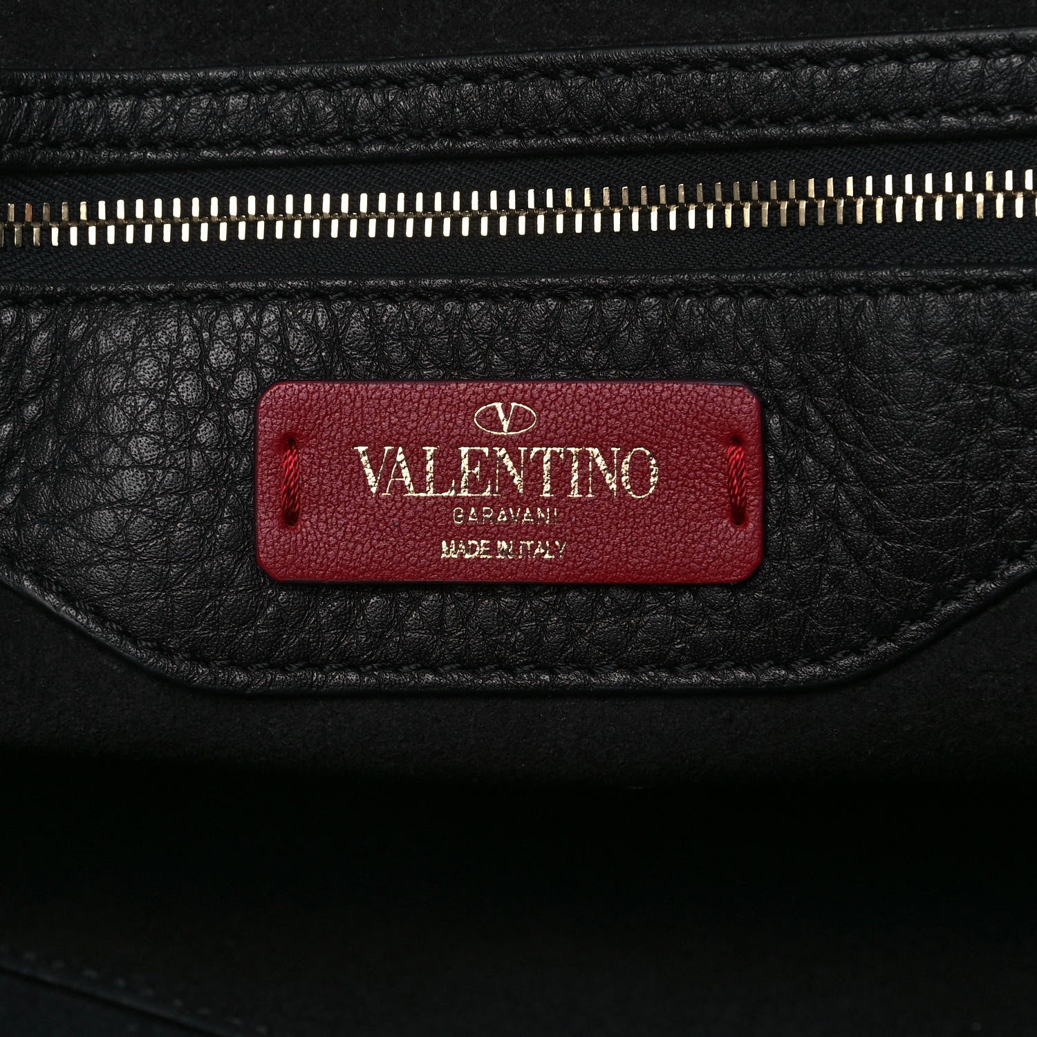 Valentino Garavani Grained Calfskin Small Rockstud Shoulder Tote Black 5 of 11