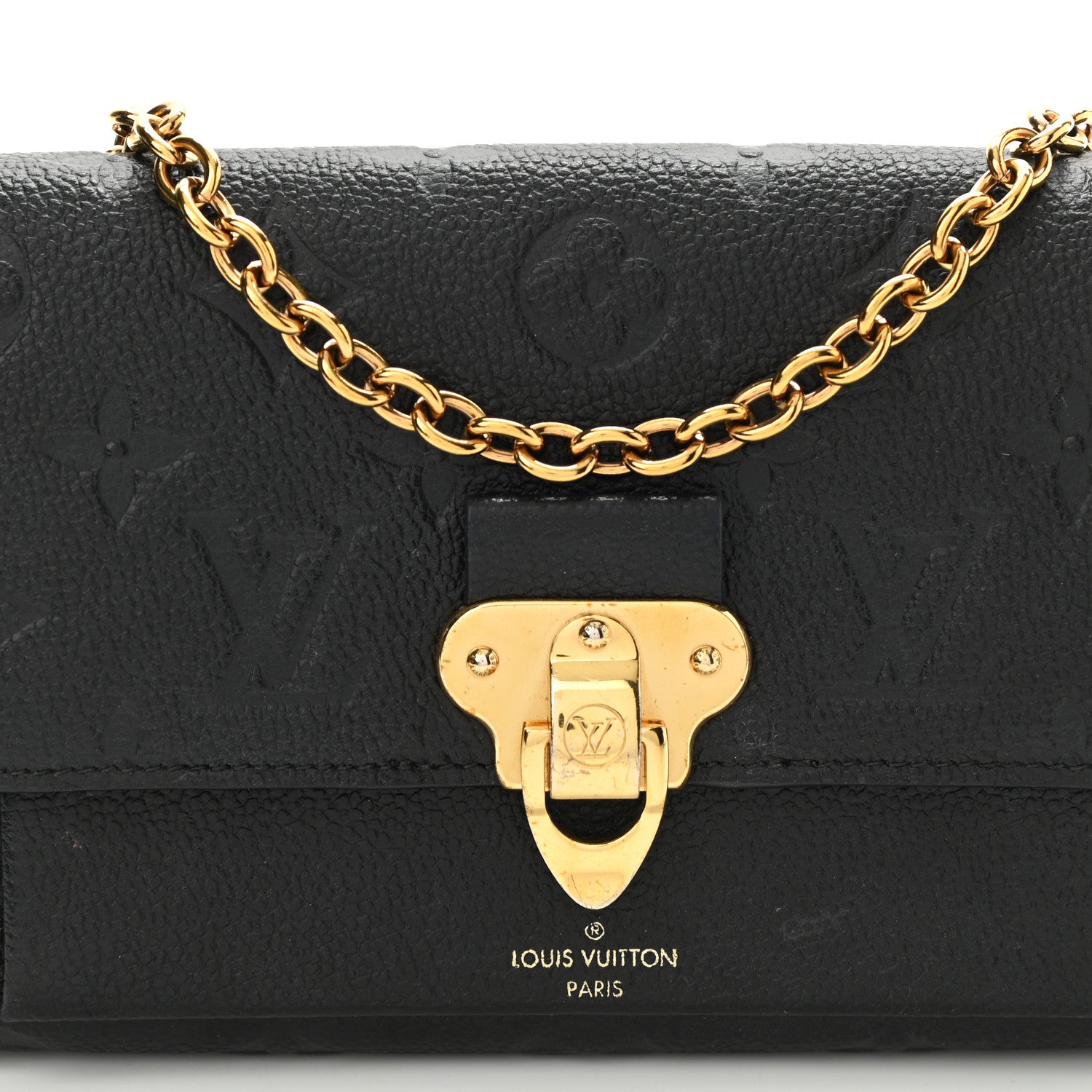 Louis Vuitton Empreinte Vavin Chain Wallet Black 8 of 13