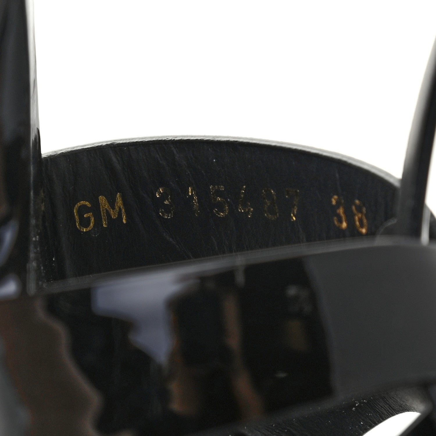 Saint Laurent Patent Tribute 105 Platform Sandals 38 Black 6 of 6