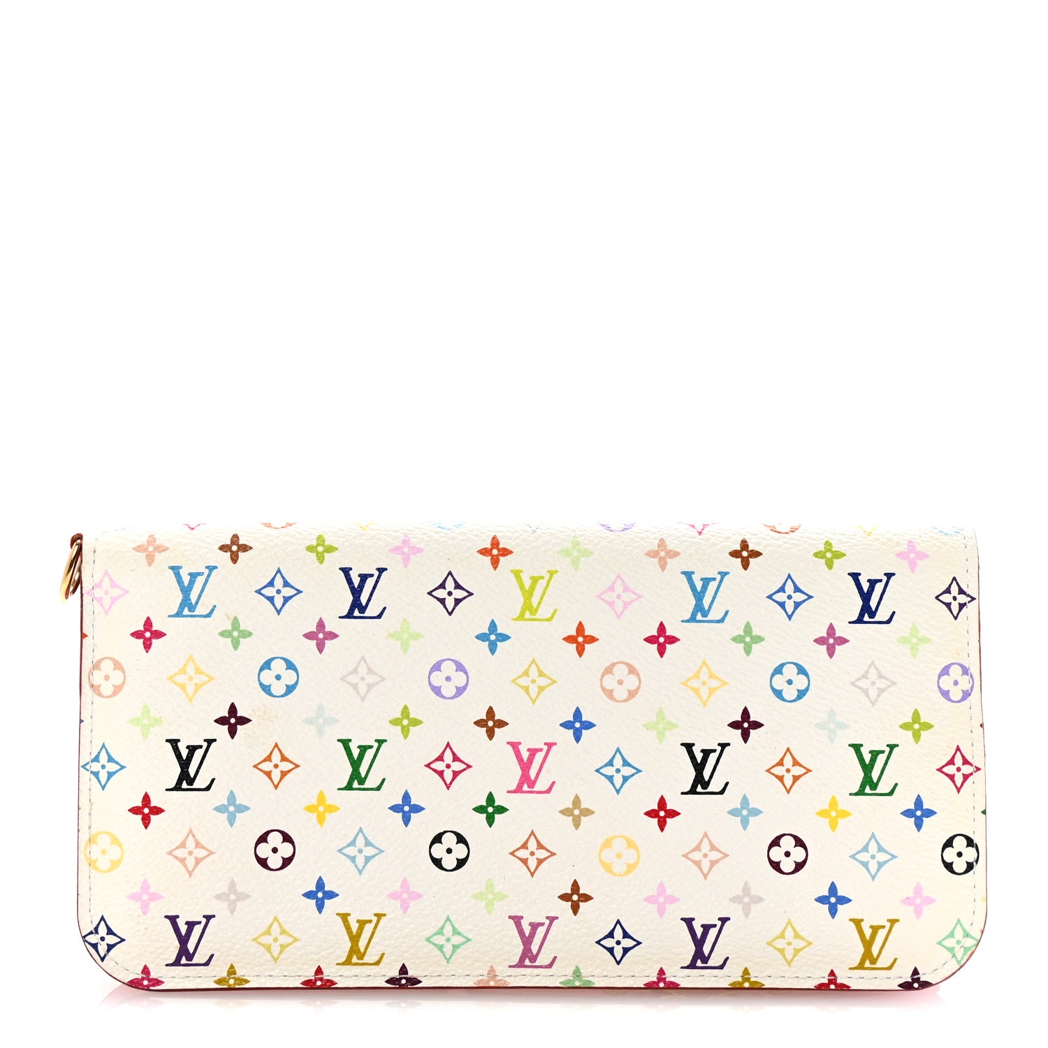 Louis Vuitton Monogram Multicolor Insolite Wallet White Litchi 1 of 6
