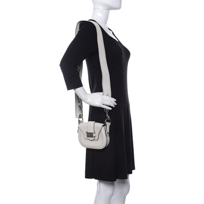 Christian Dior Calfskin Mini D Fence Saddle Bag White 2 of 10