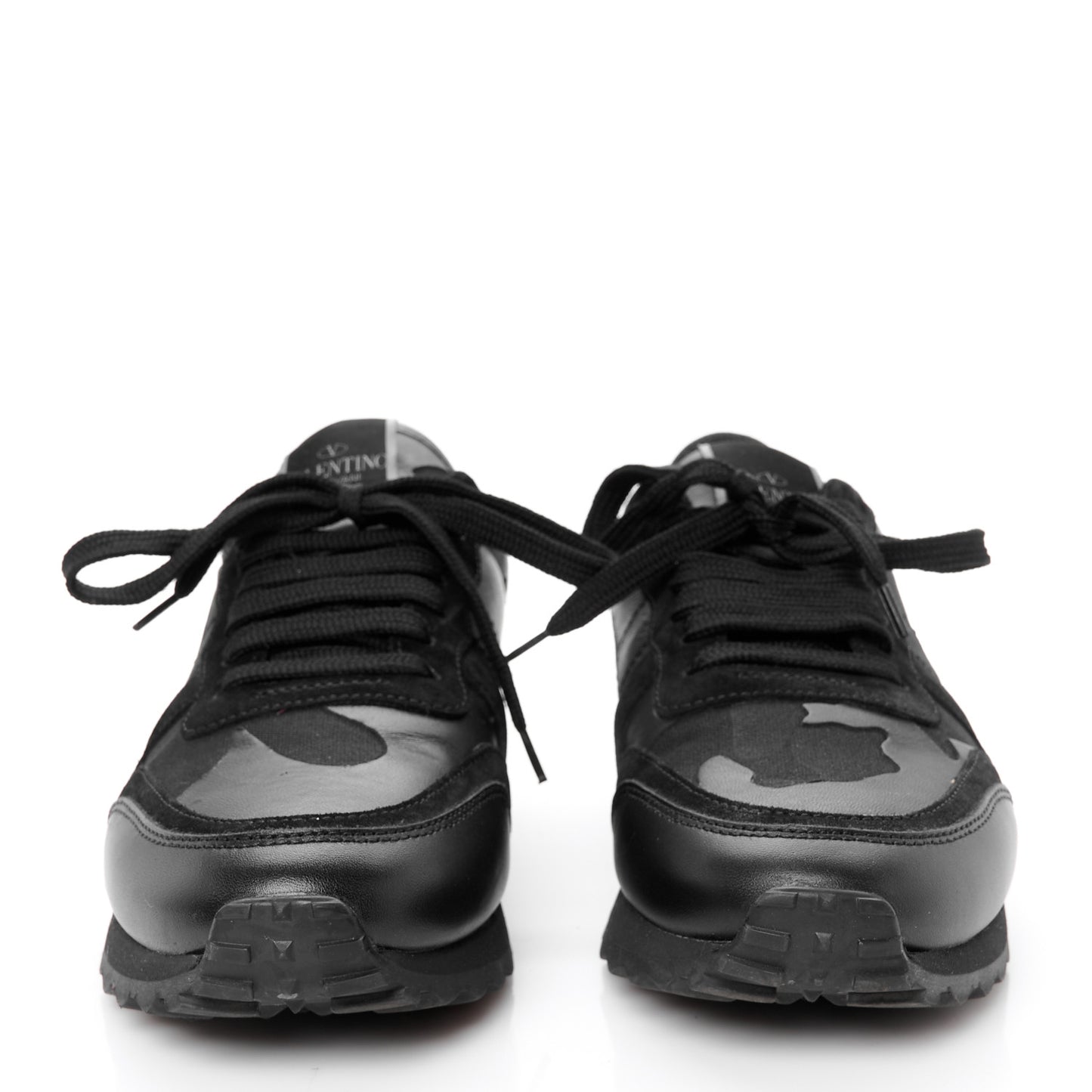 Nappa Suede Camouflage Womens Rockrunner Sneakers 39.5 Black