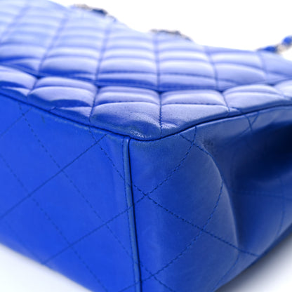 Chanel Lambskin Quilted Maxi Single Flap Blue 11 of 20