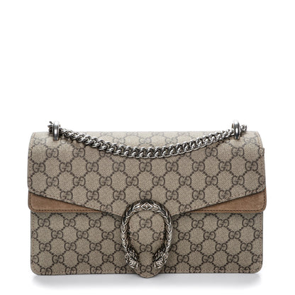 Gucci GG Supreme Monogram Small Dionysus Shoulder Bag Taupe 1 of 7