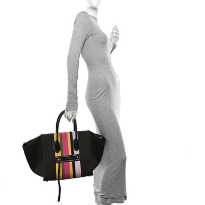Celine Canvas Striped Medium Phantom Luggage Multicolor 2 of 11