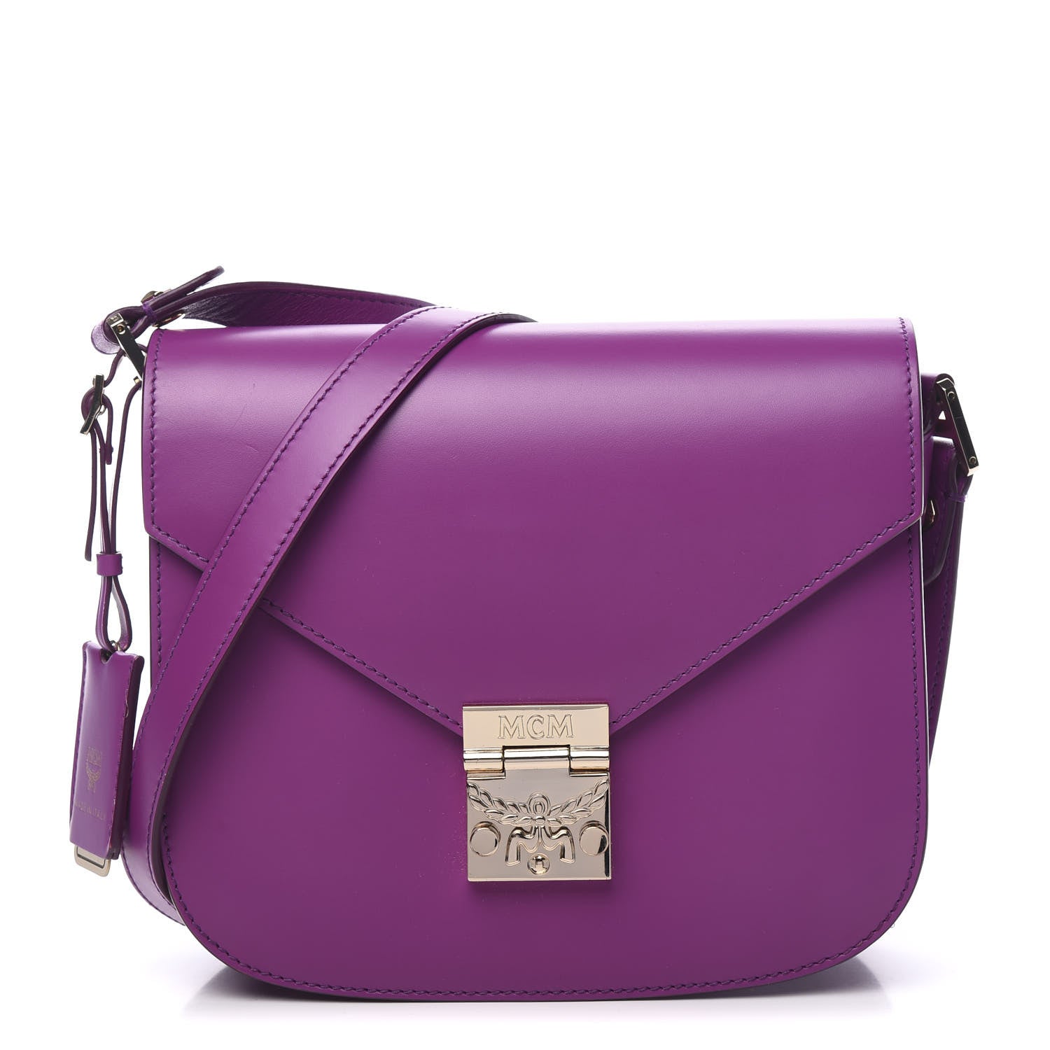 MCM Calfskin Patricia Crossbody Bag Purple 1 of 11