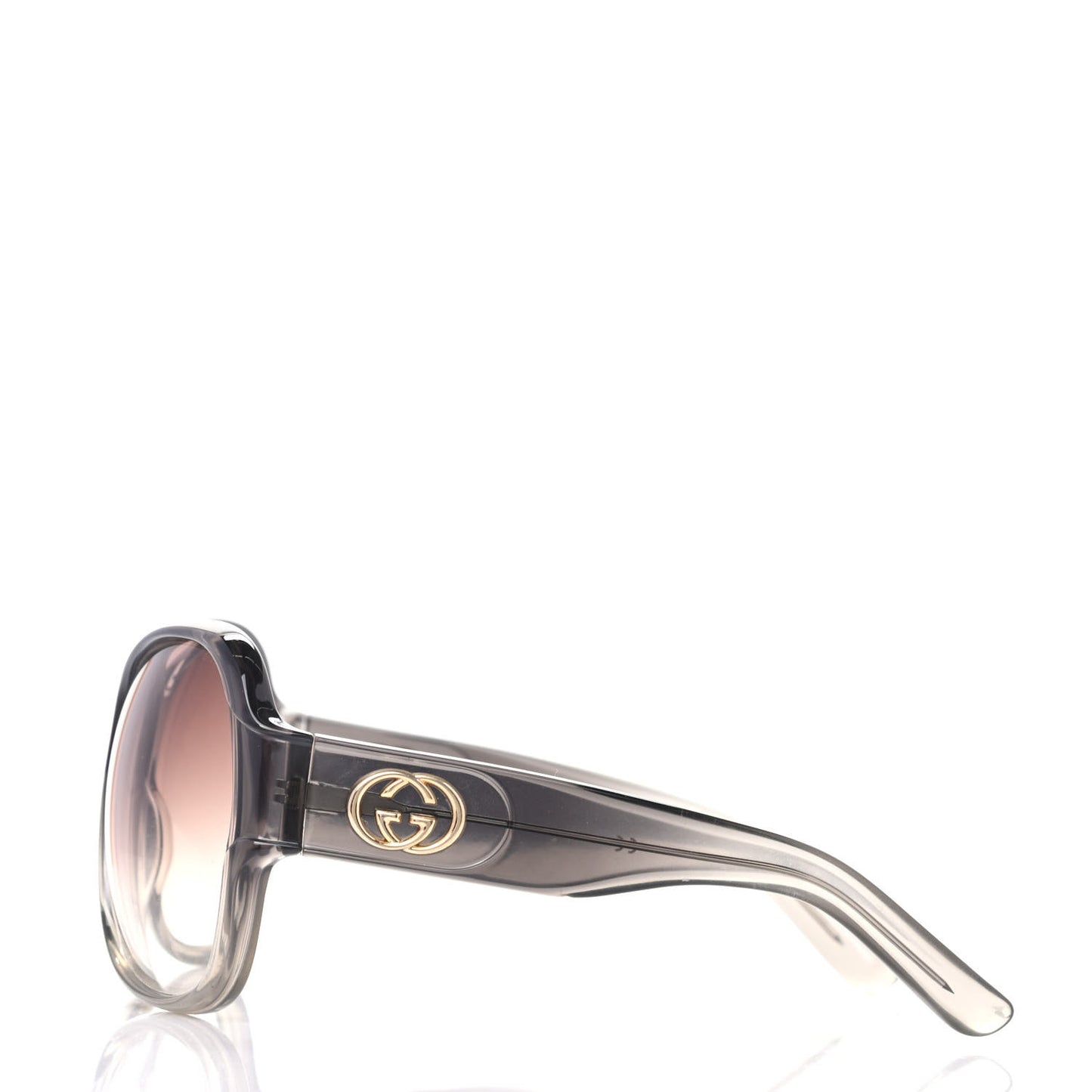 Acetate Round Frame Sunglasses GG2934S Brown