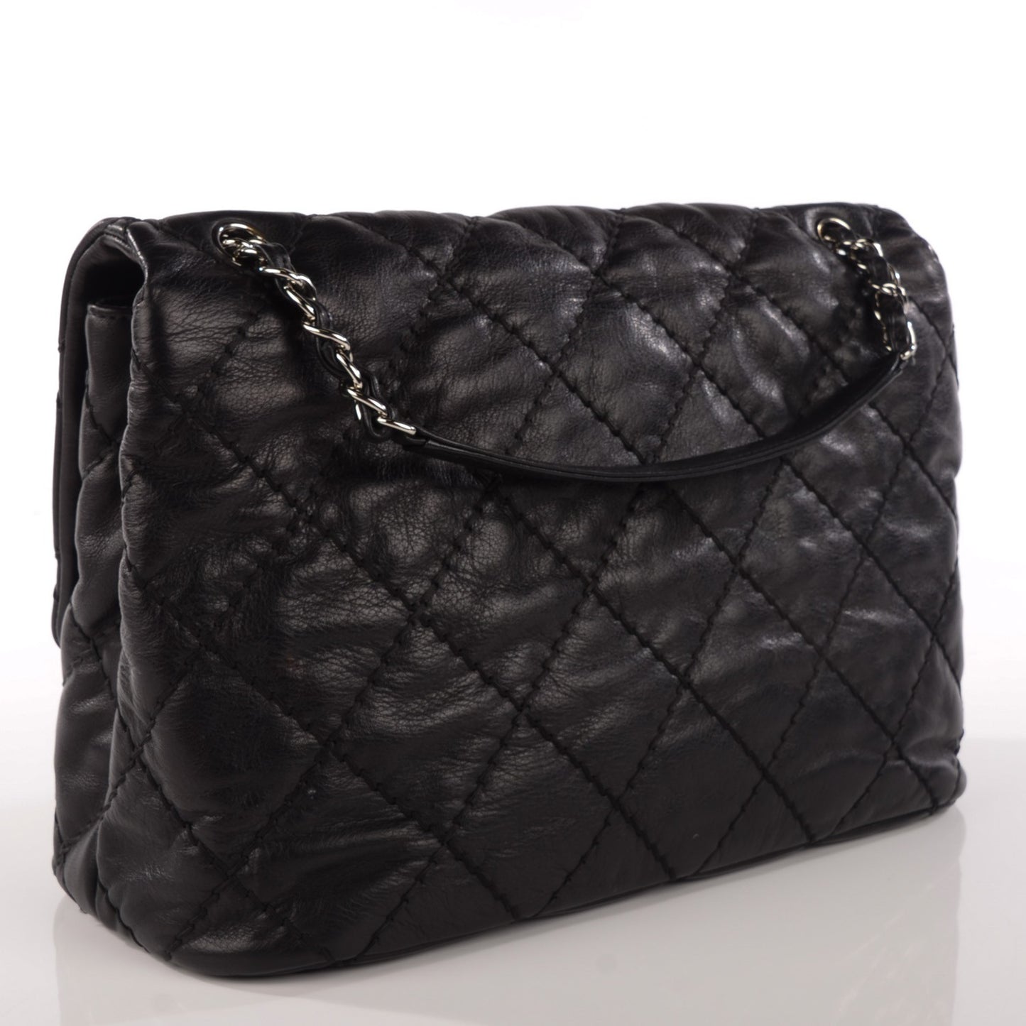 Calfskin Large Love Me Tender Flap Black