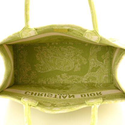 Christian Dior Canvas Embroidered Medium Dioriviera Toile De Jouy Book Tote D-Lite Green 5 of 10