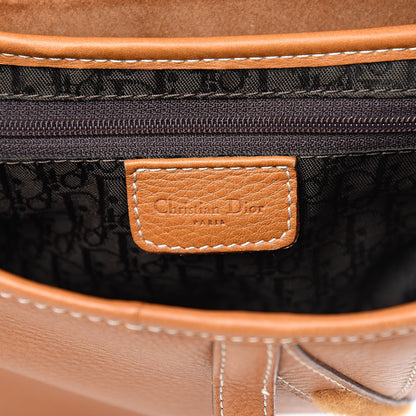 Christian Dior Calfskin Saddle Bag Tan 6 of 12