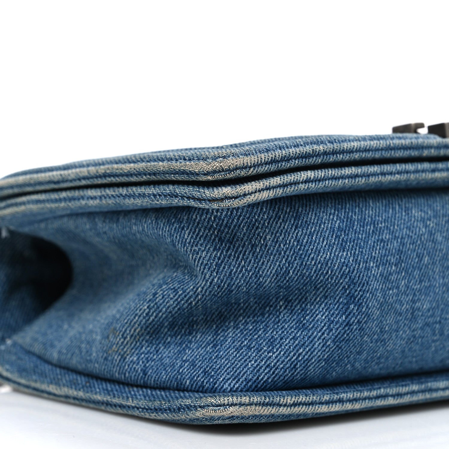 Chanel Denim Quilted Medium Boy Flap Blue 9 of 11