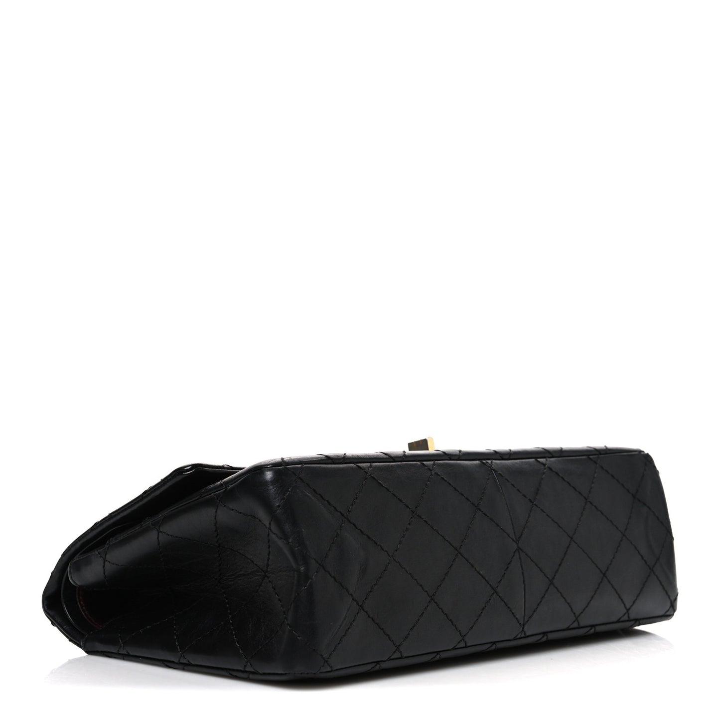 Aged Calfskin Quilted 2.55 Reissue 226 Flap Black