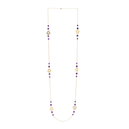 Tiffany 18K Yellow Gold Amethyst Paloma Picasso Venezia Bead Necklace 3 of 6