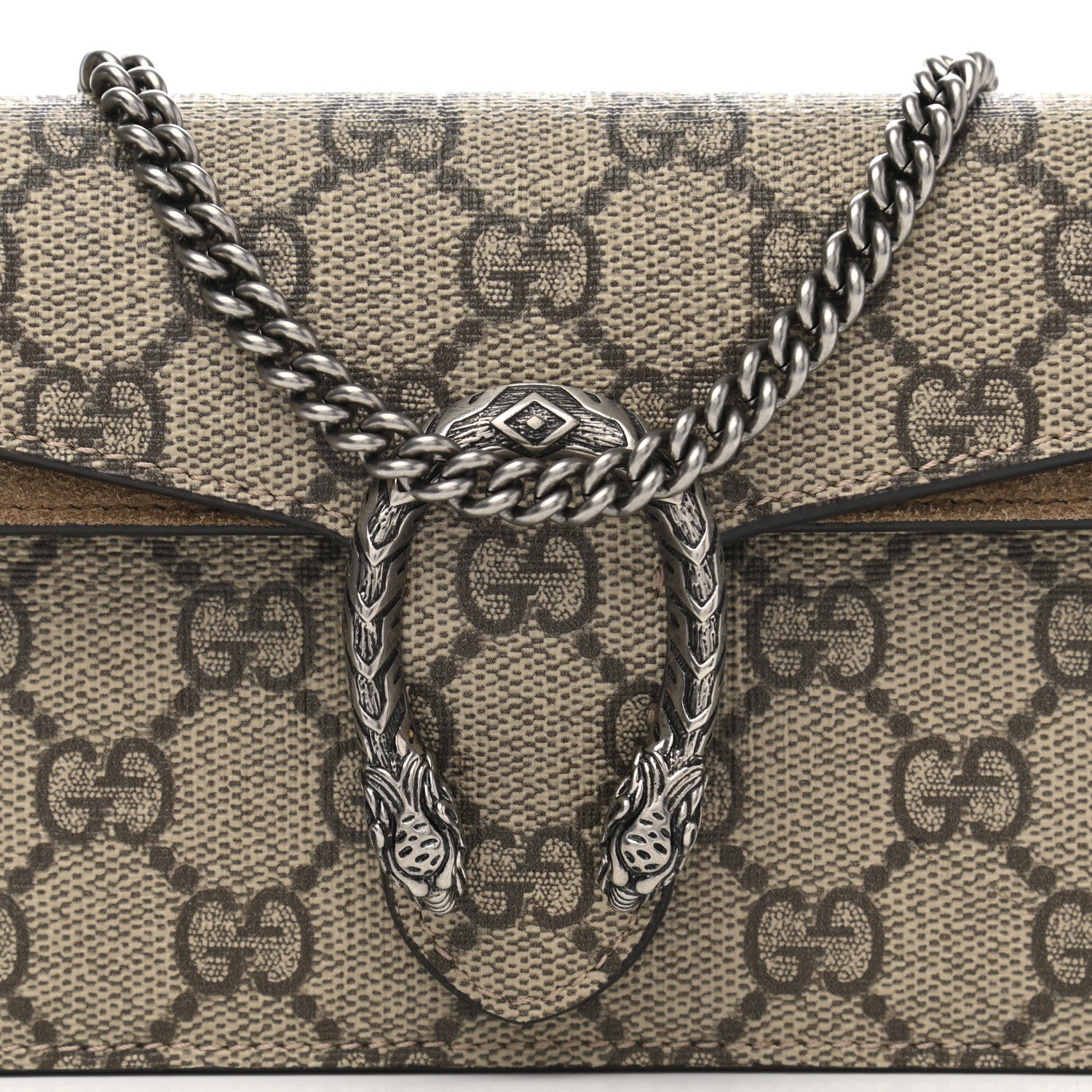 Gucci GG Supreme Monogram Super Mini Dionysus Shoulder Bag Taupe 7 of 11