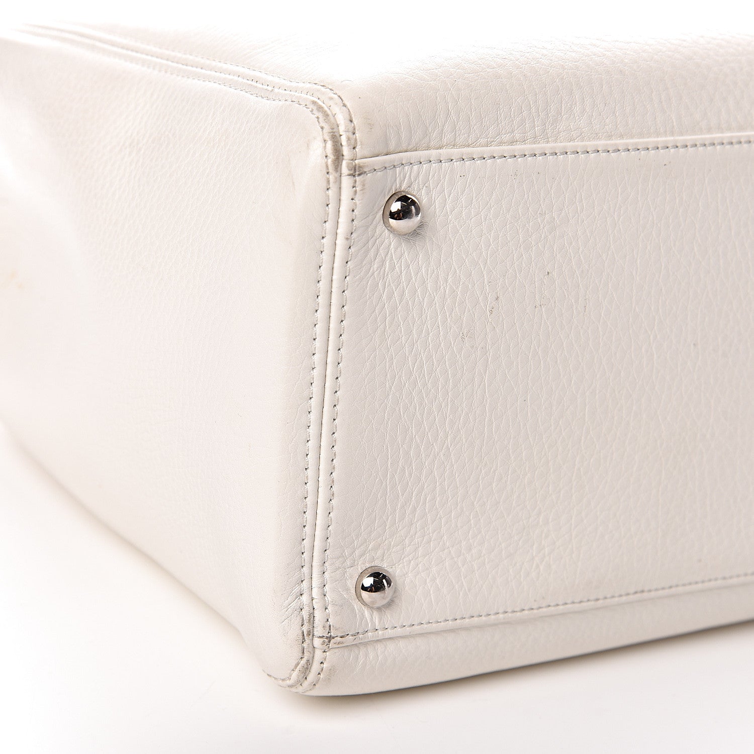 Chanel Calfskin Cerf Executive Shopper Tote White 16 of 18