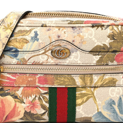 Gucci GG Supreme Monogram Water Flora Web Mini Ophidia Shoulder Bag Beige White Multicolor 7 of 9