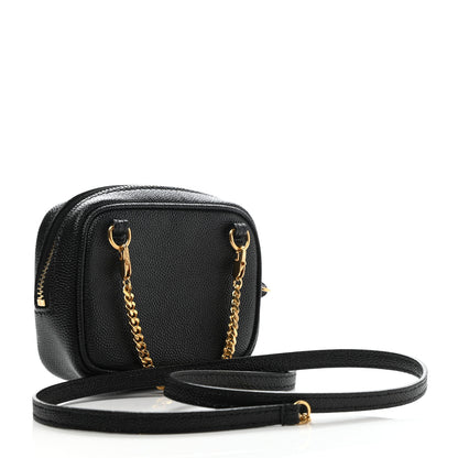 Saint Laurent Grain De Poudre Matelasse Monogram Baby Lou Camera Bag Black 3 of 7