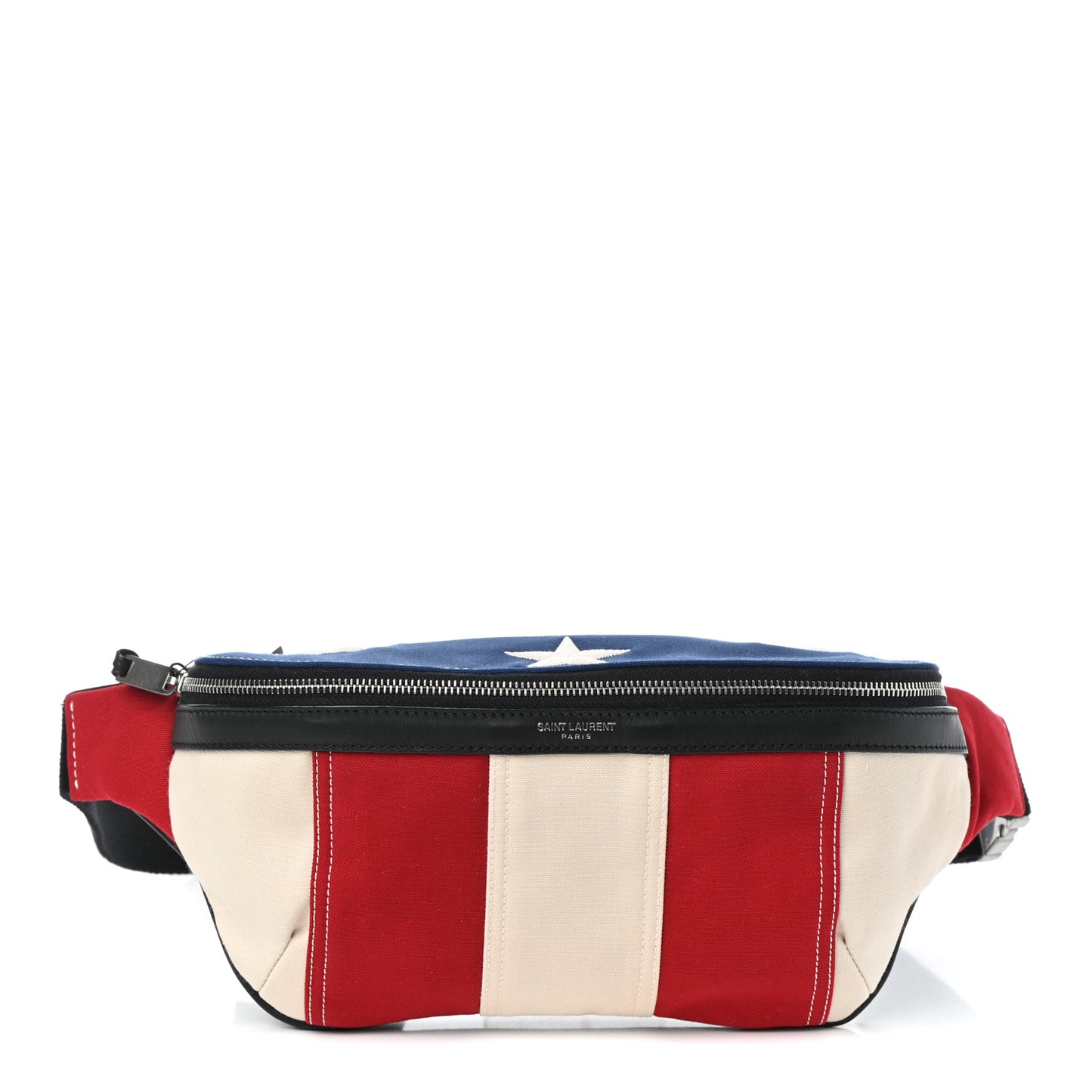 Canvas Classic Belt Bag Red Blue White