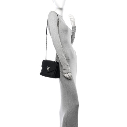 Louis Vuitton Soft Calfskin My Lockme Chain Bag BB Black 2 of 12