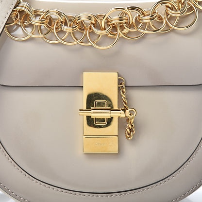 Chloe Glossy Lambskin Mini Drew Bijou Shoulder Bag Pastel Grey 7 of 10
