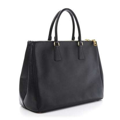 Prada Saffiano Large Galleria Double Zip Tote Black 3 of 12