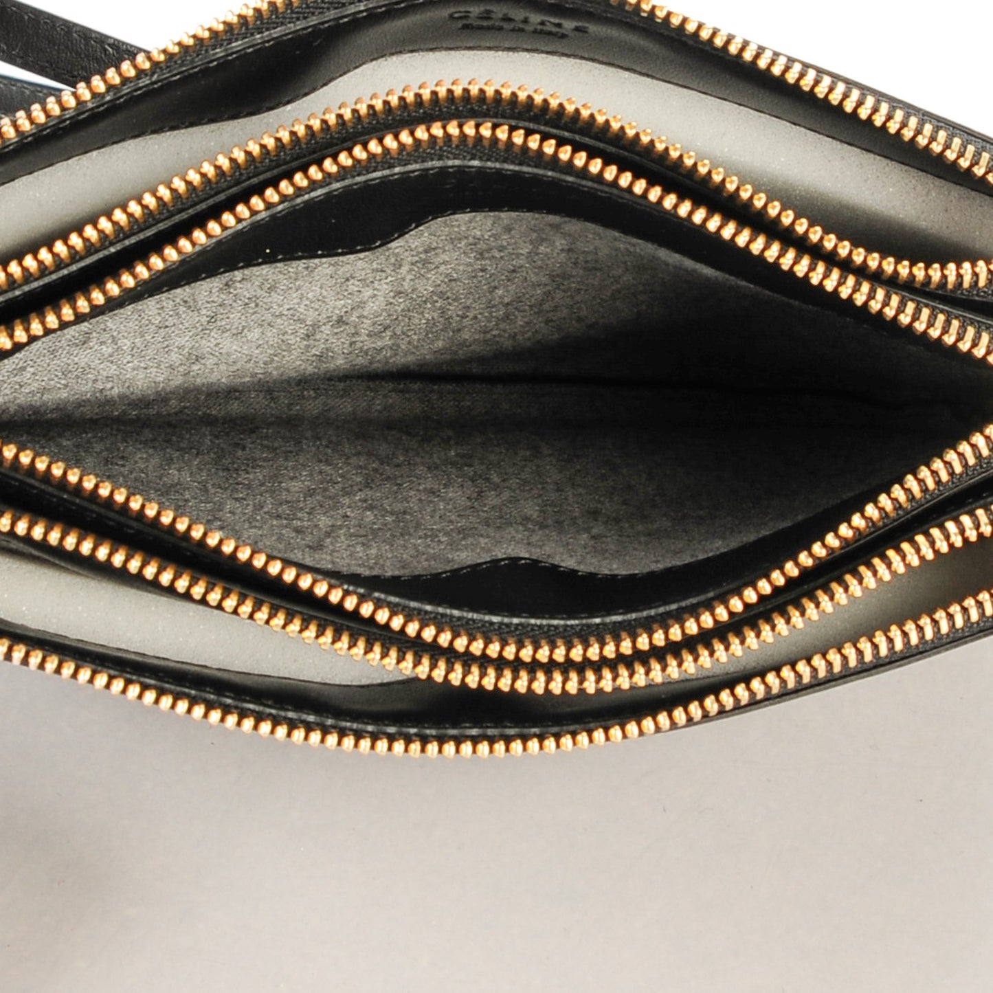 Lambskin Small Trio Crossbody Bag Black